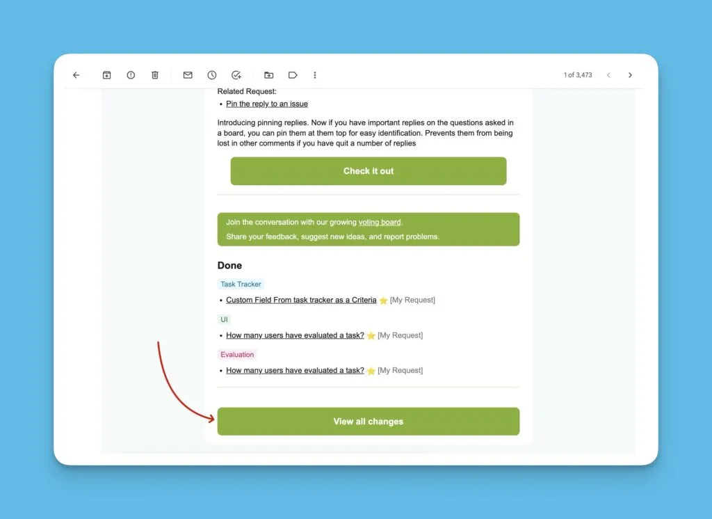 Кнопка просмотра всех изменений