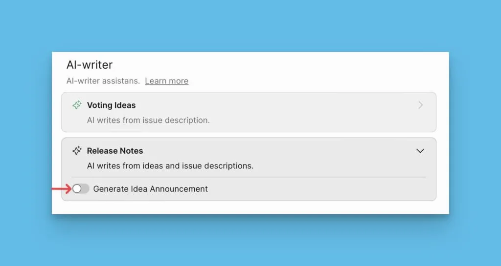 Включение AI-ассистента в настройках