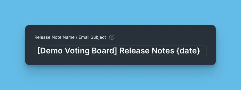 Блок Title с опциями переменных