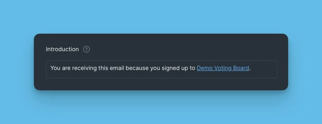 Пример блока Introduction