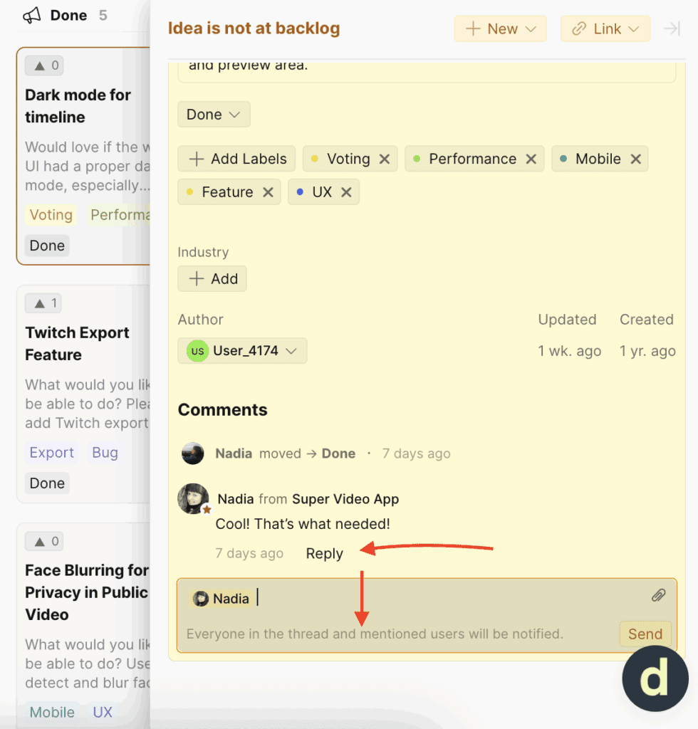 Ответ на комментарий