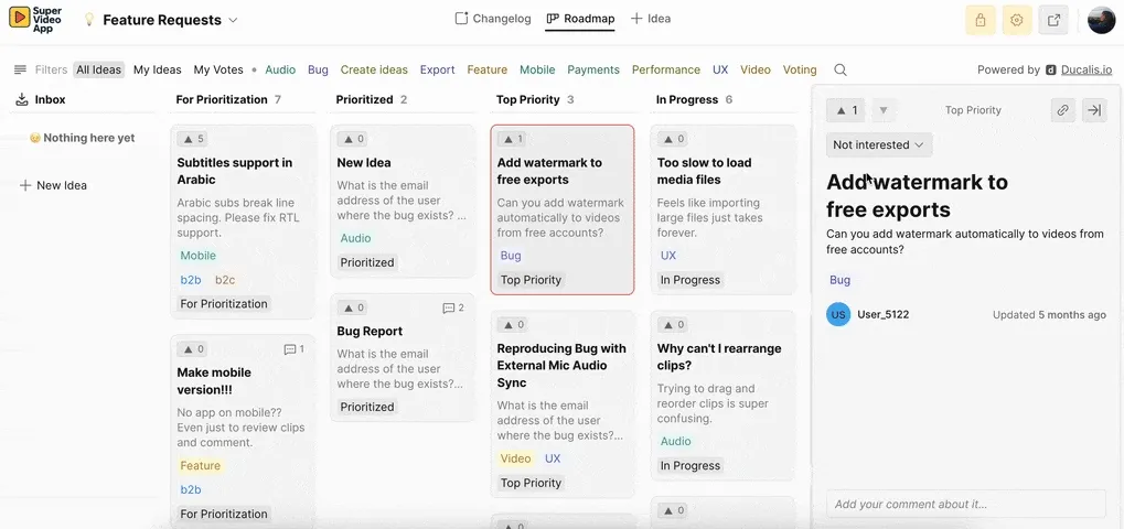 Отмена голоса за идею