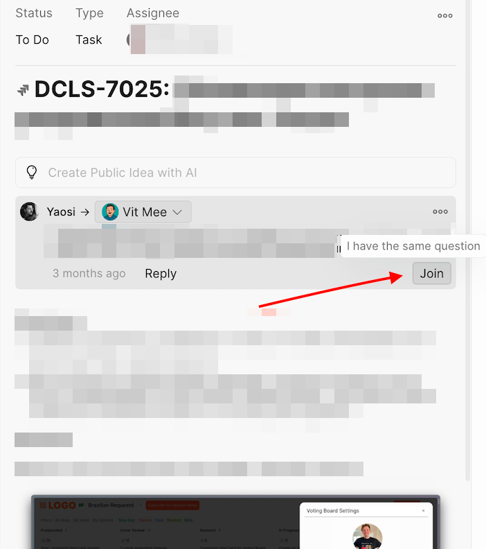 Ветка обсуждения с ответами