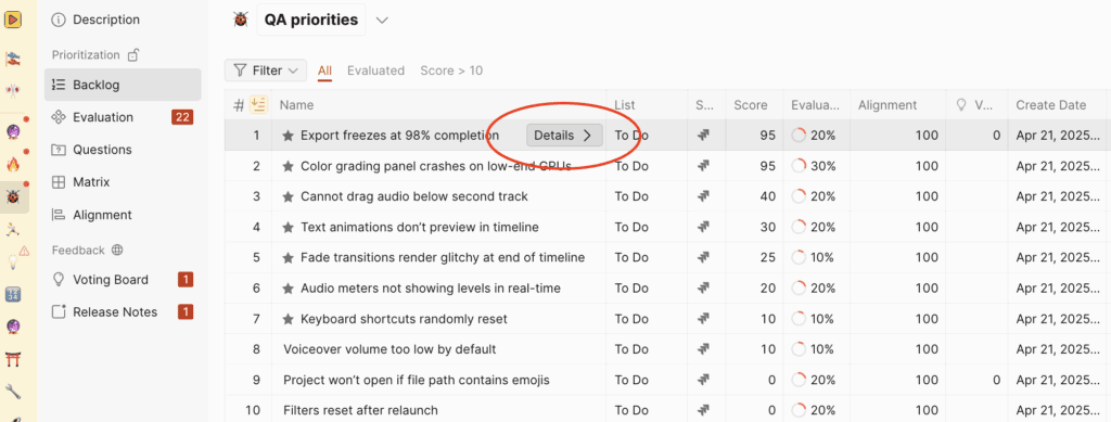 Детальный вид задачи с полным описанием