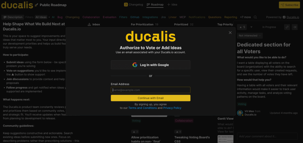 Главная страница Доски идей