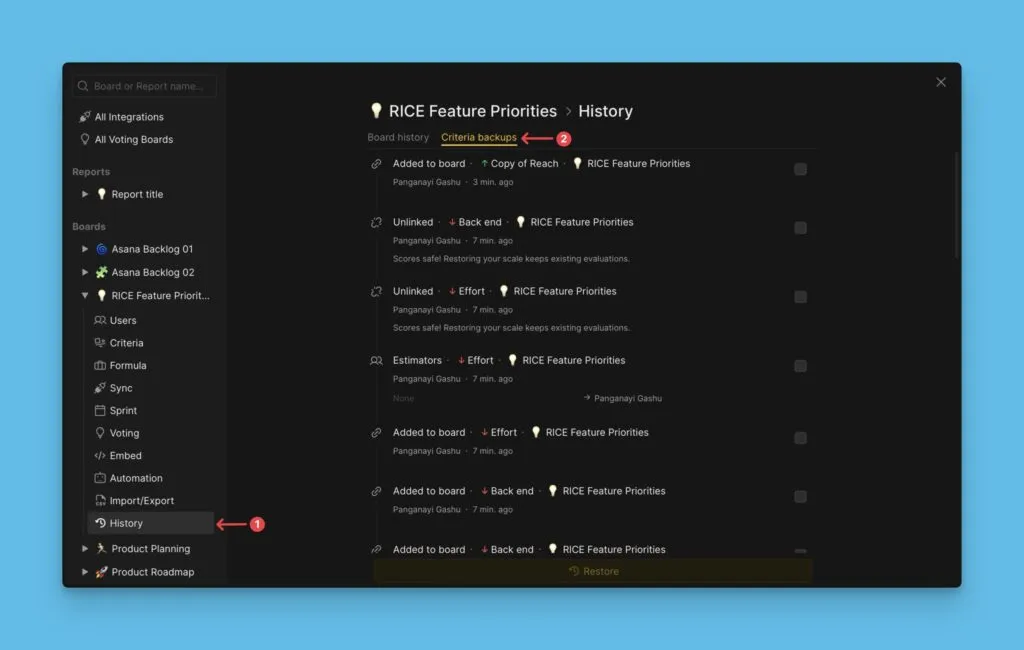 История критериев