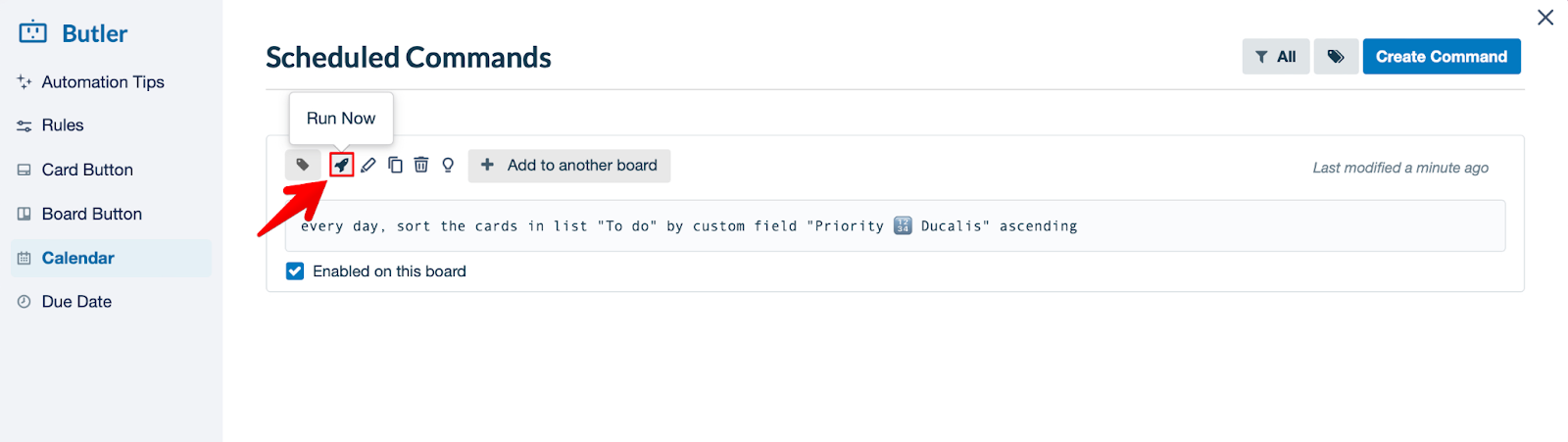 Кнопка тестирования автоматизации