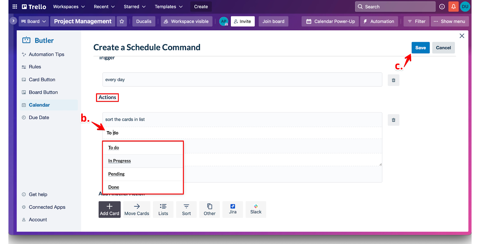 Сохранение скопированной автоматизации