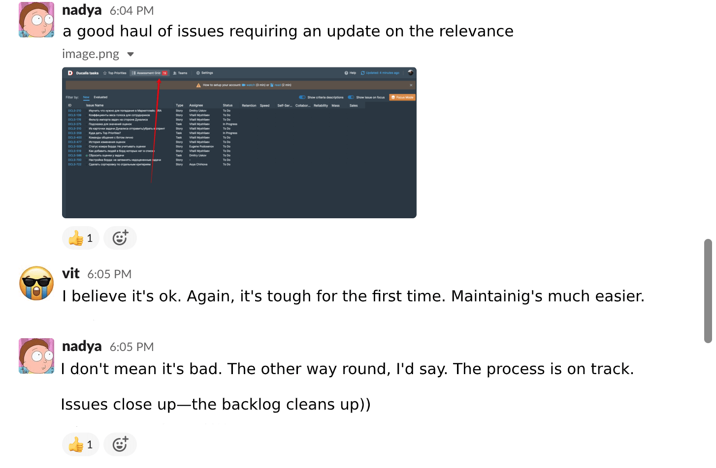 Устаревшие задачи в бэклоге