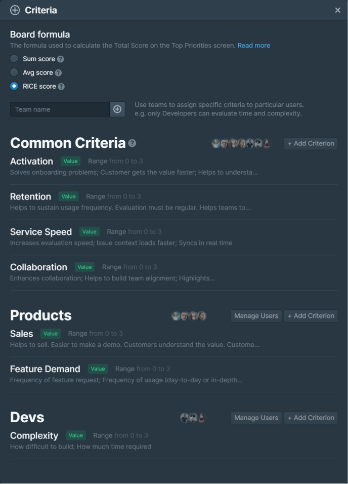 Набор критериев для грумминга бэклога