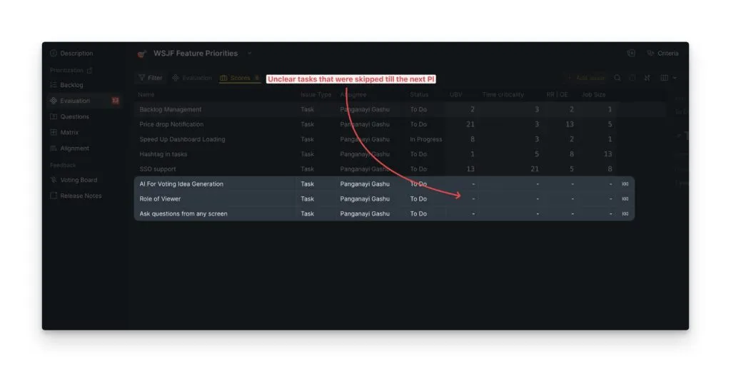Пропущенная задача в разделе оценённых