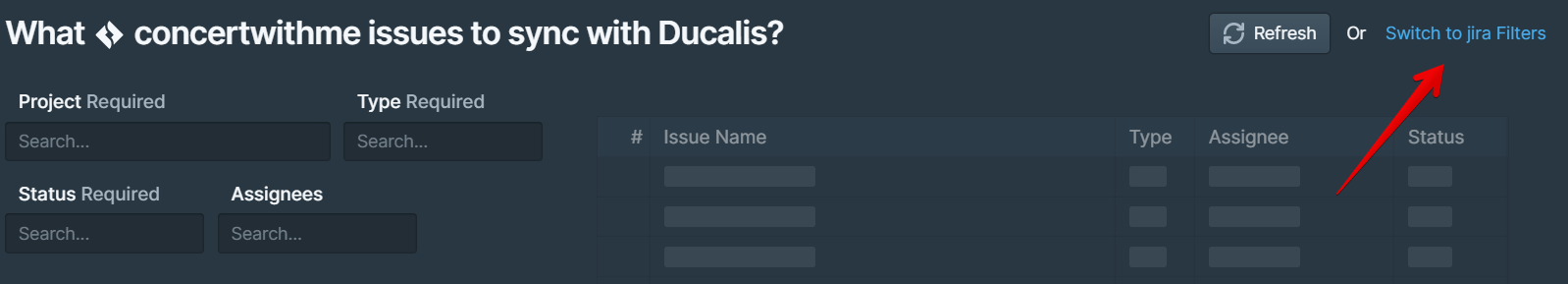 Переключиться на фильтры Jira