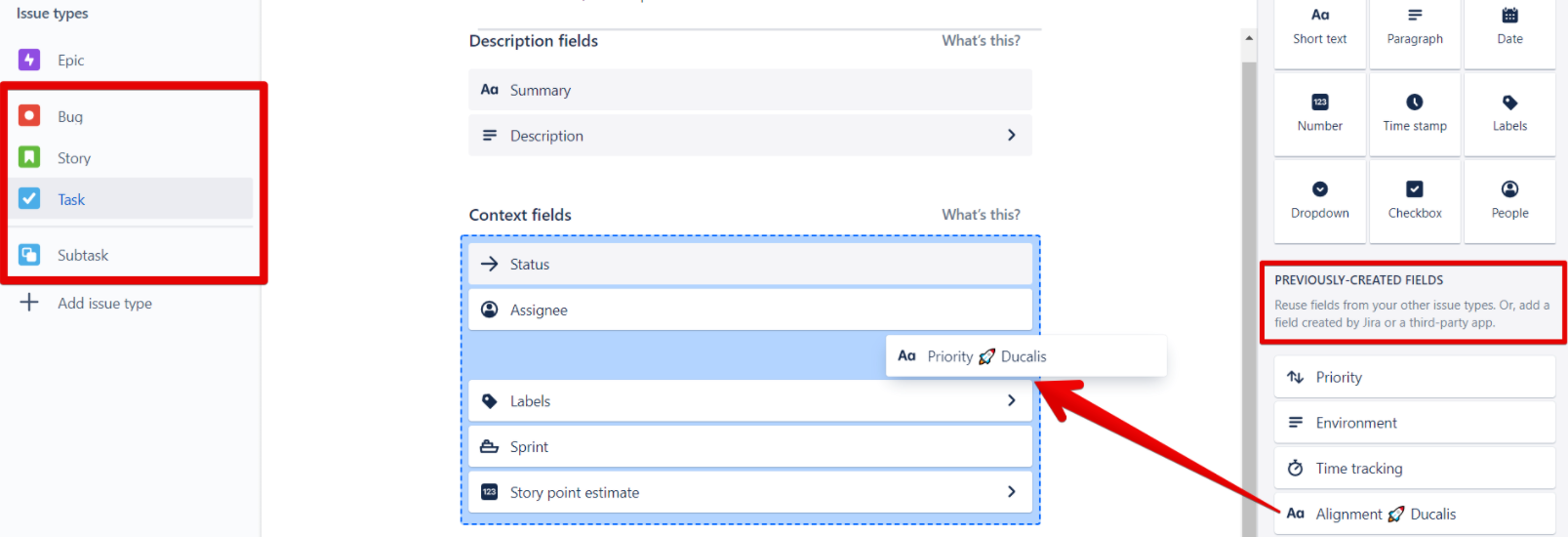 Добавить поля к другим типам