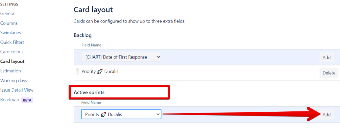 Добавить в активные спринты
