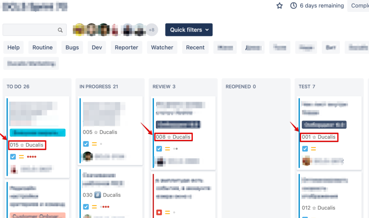Вид активного спринта