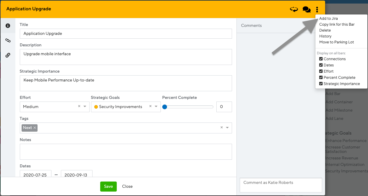 Добавить в Jira