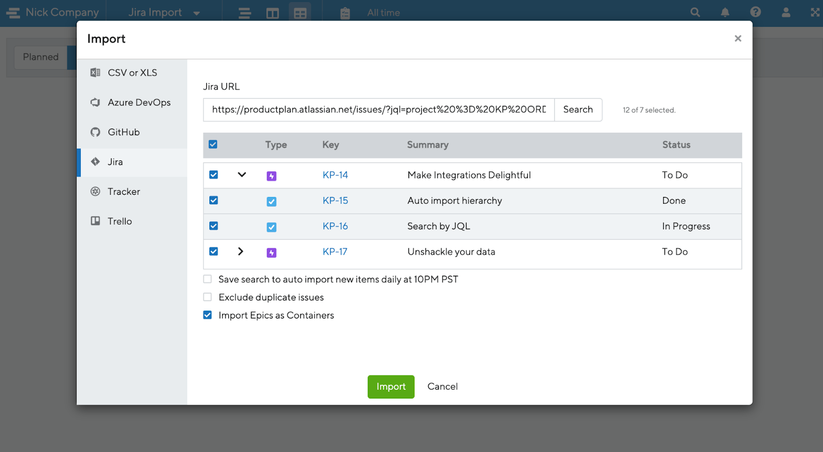 Предопределённые фильтры