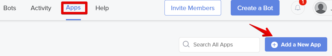 Добавить новое приложение