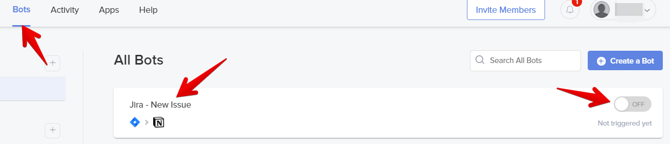 Управление ботом