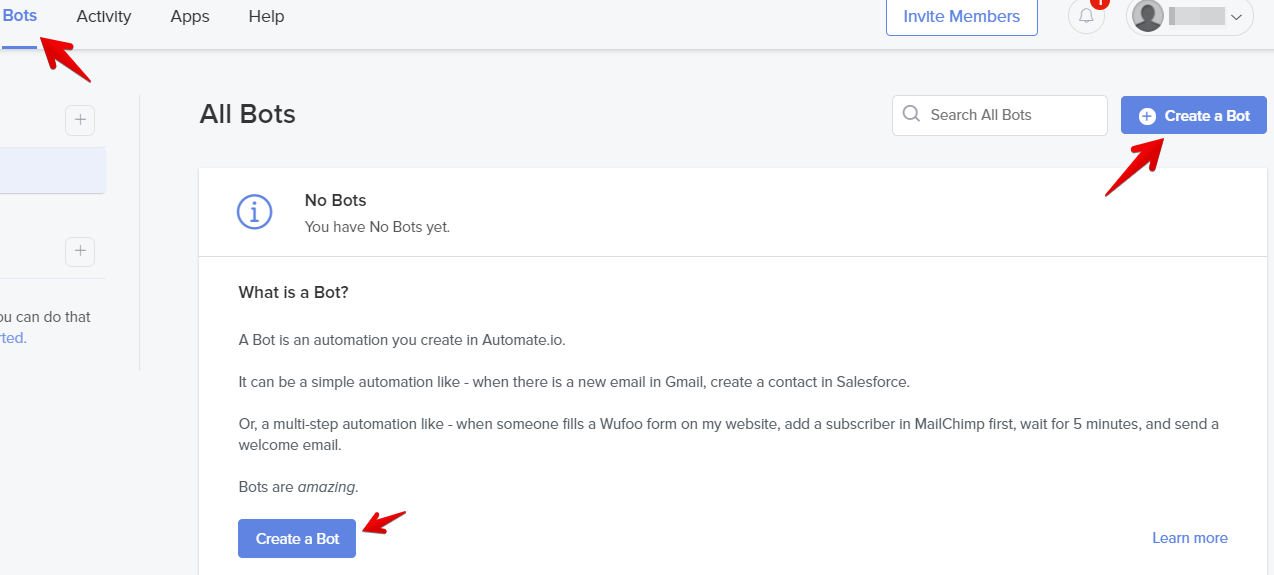 Создать бот