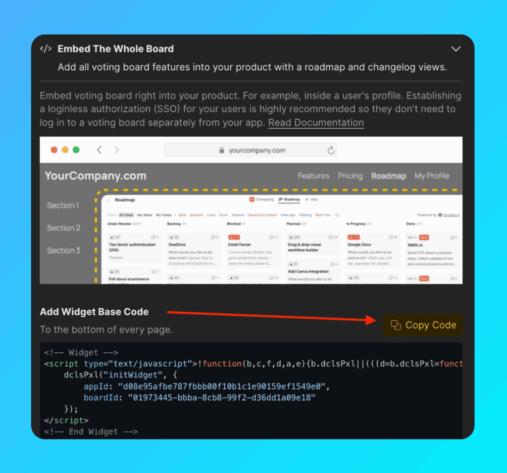 Базовый код виджета