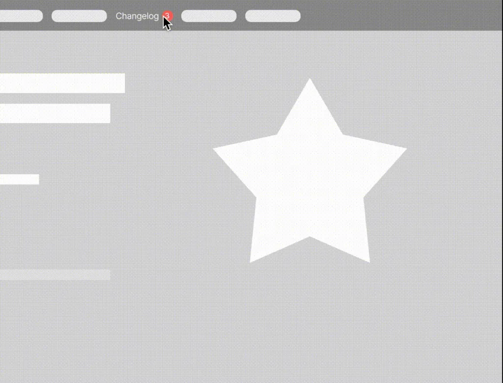 Виджет changelog с уведомлениями