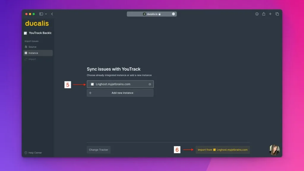 Настройки интеграции YouTrack